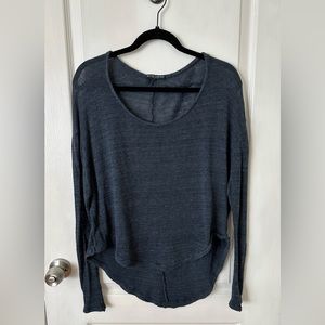 Brandy Melville Blue Long Sleeve Shirt